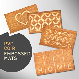 PVC COIR EMBOSSED MATS