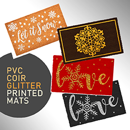 PVC COIR GLITTER MATS